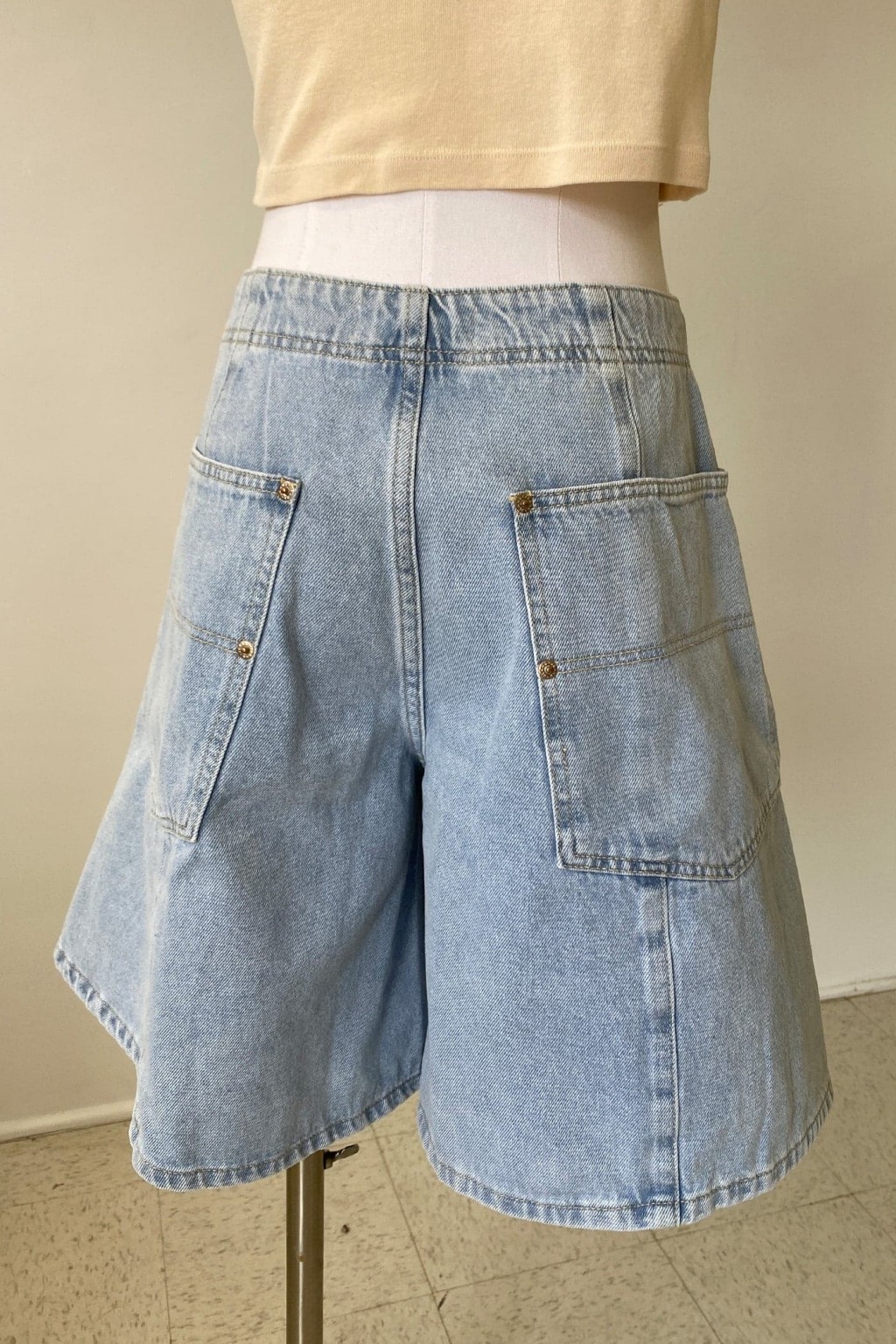 Denim Bermuda Shorts