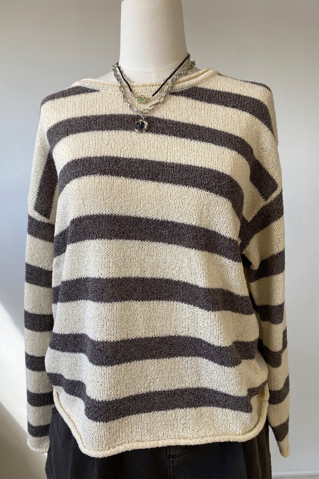 Striped Knit Sweater