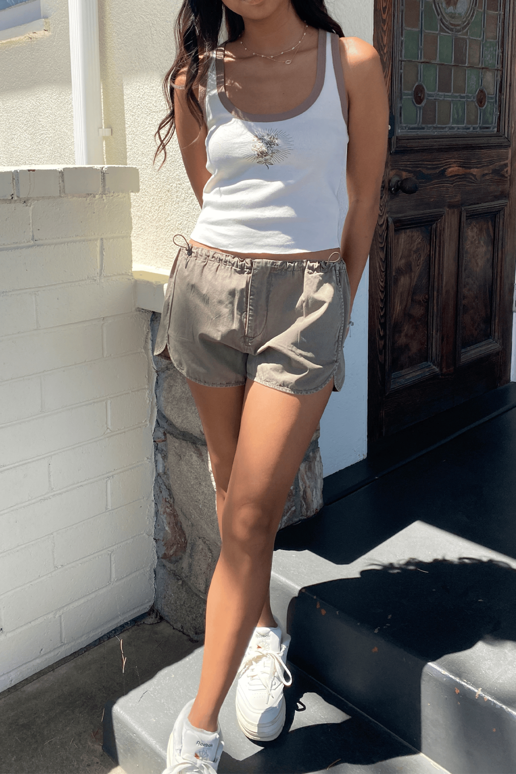 Comfortable Lightweight Jogger Shorts with Elastic Waistband and Side Pockets