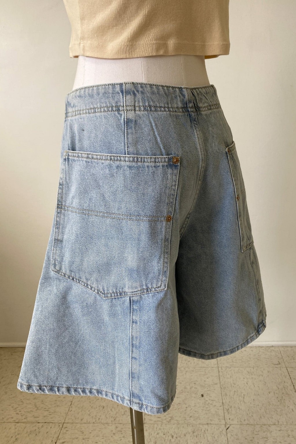 Denim Bermuda Shorts