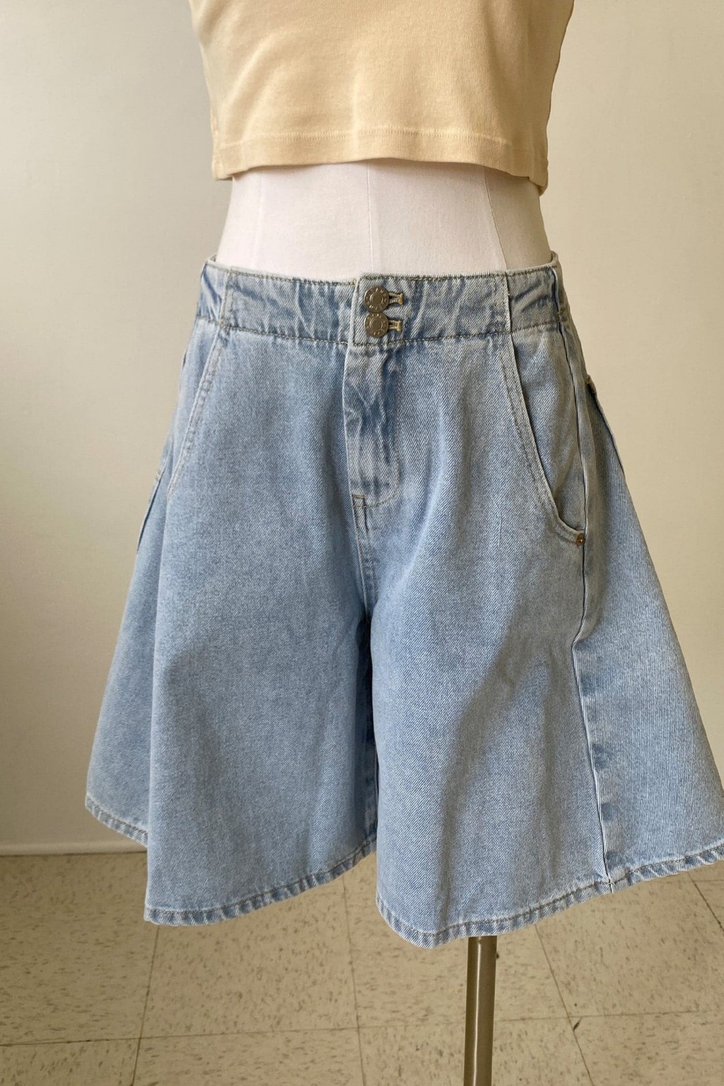 Denim Bermuda Shorts