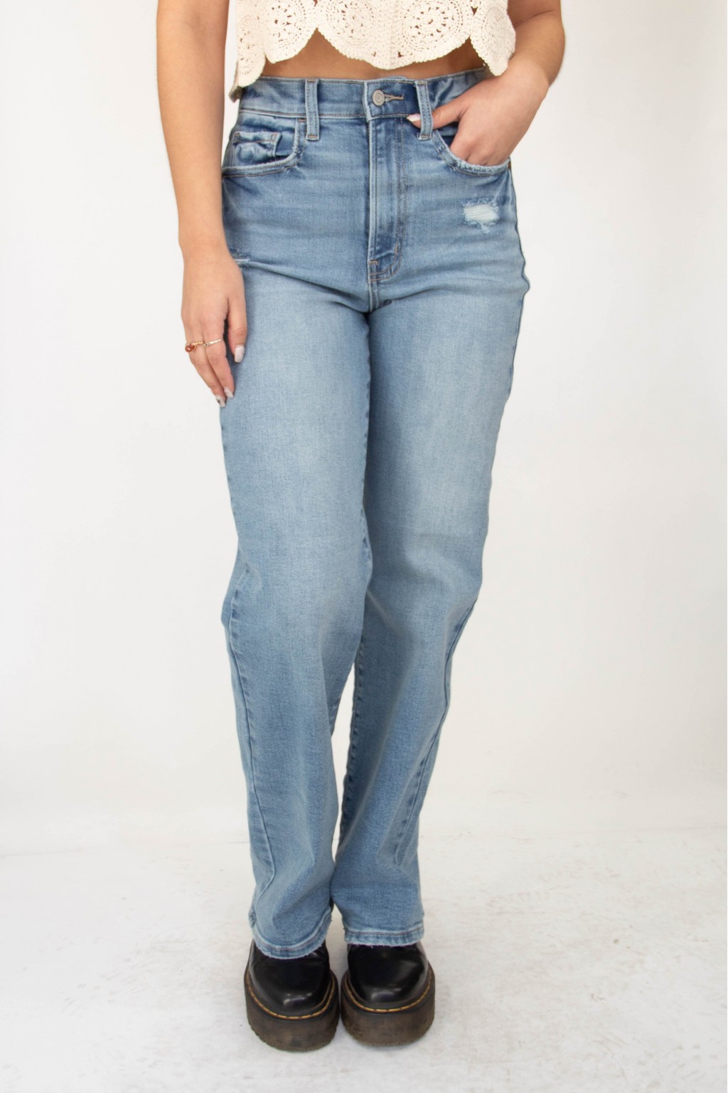The Hazel High Rise Dad Jeans