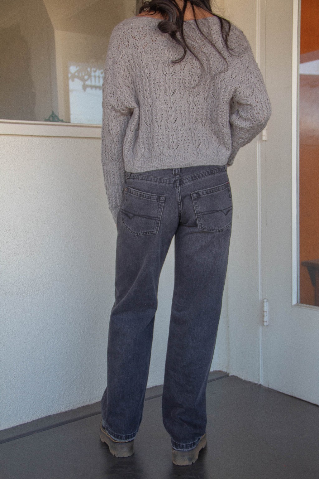 Relaxed Fit Low Boyfriend Jeans with Trendy Low-Rise Waist for Casual Style