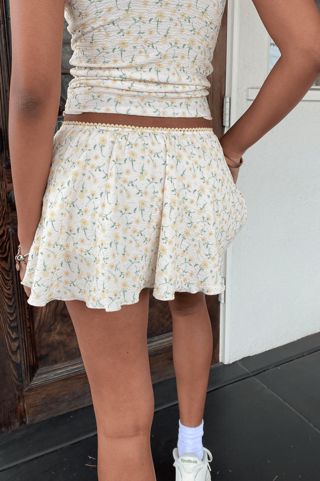 Textured Knit Mini Skirt