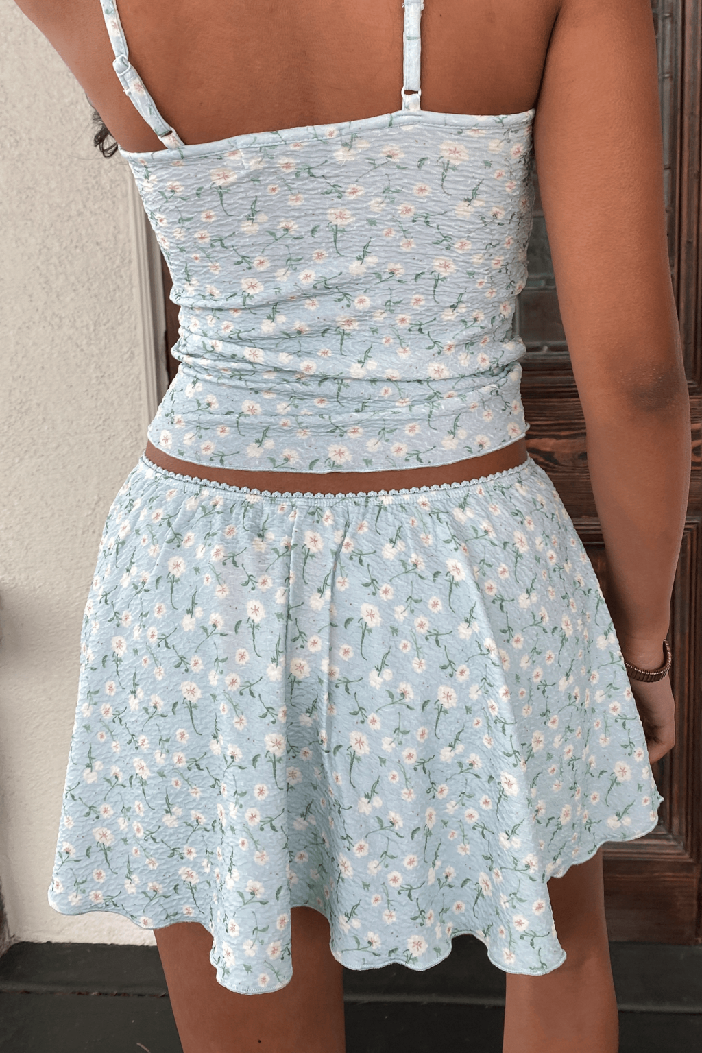 Textured Knit Mini Skirt