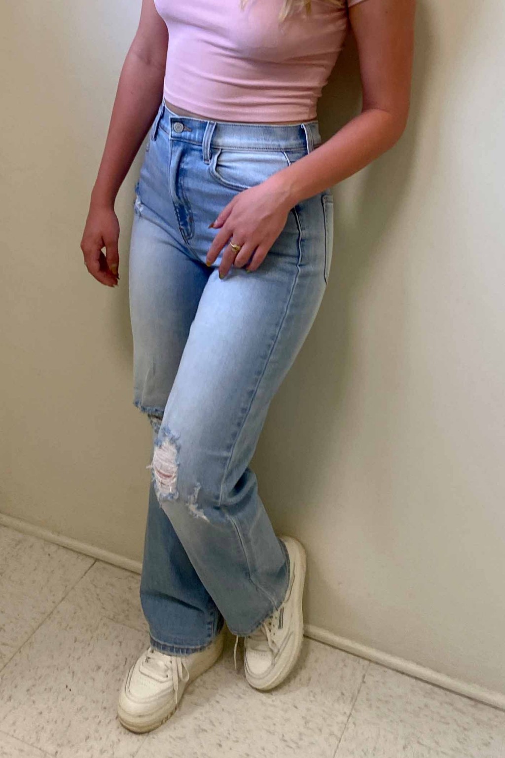 The Hazel Ripped Dad Jeans