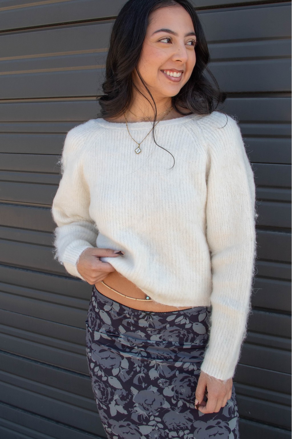 Soft Knit Sweater Featuring Elegant Twist Back Detail for a Feminine Touch