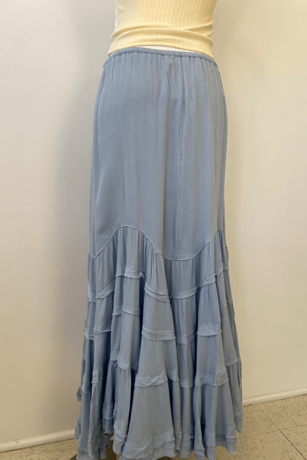 Ruffled Tiered Maxi Skirt