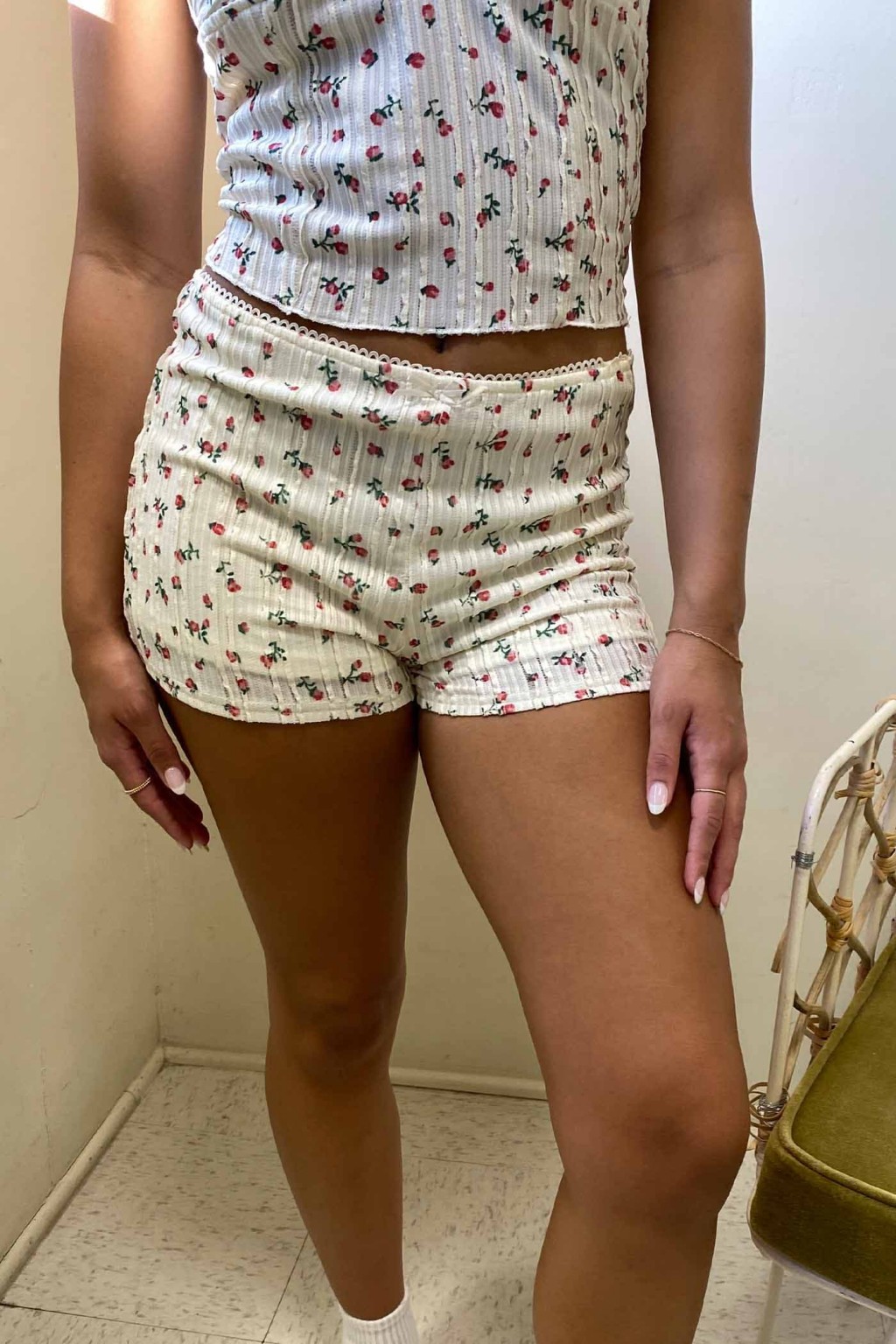 Cozy and Stylish Floral Lounge Shorts Perfect for Relaxing at Home