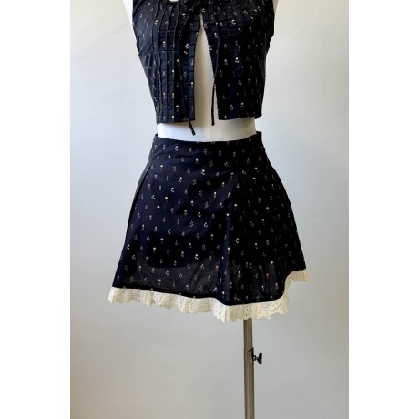 Lacey Layered Mini Skirt