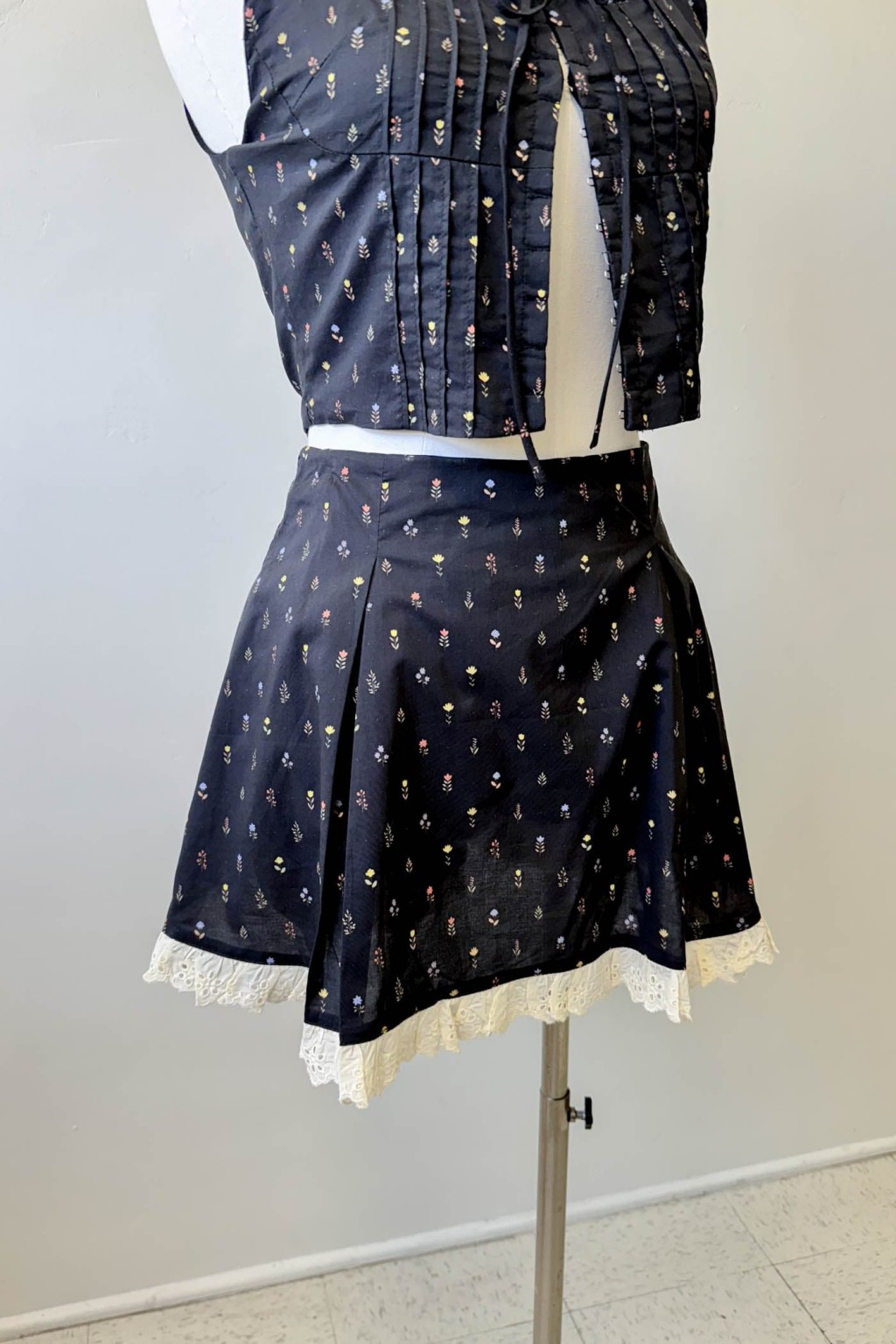 Lacey Layered Mini Skirt