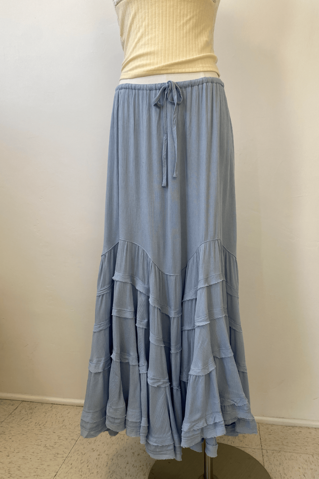 Ruffled Tiered Maxi Skirt