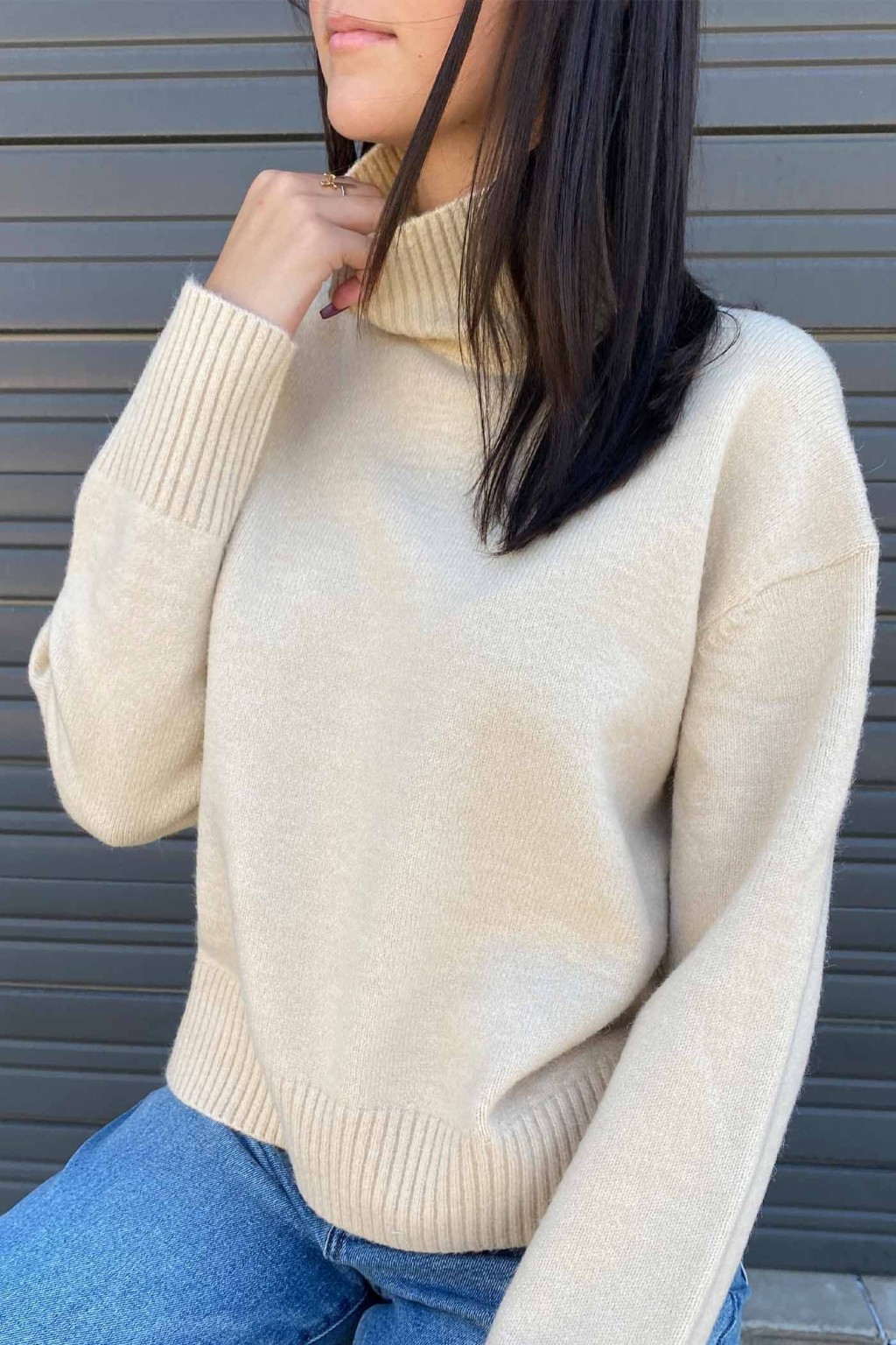 Mock Neck Sweater