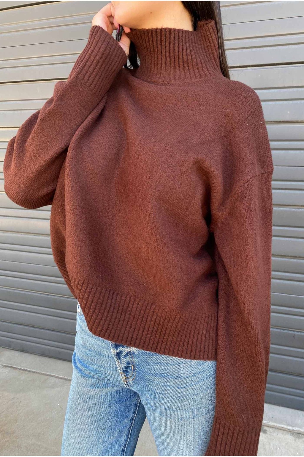 Mock Neck Sweater